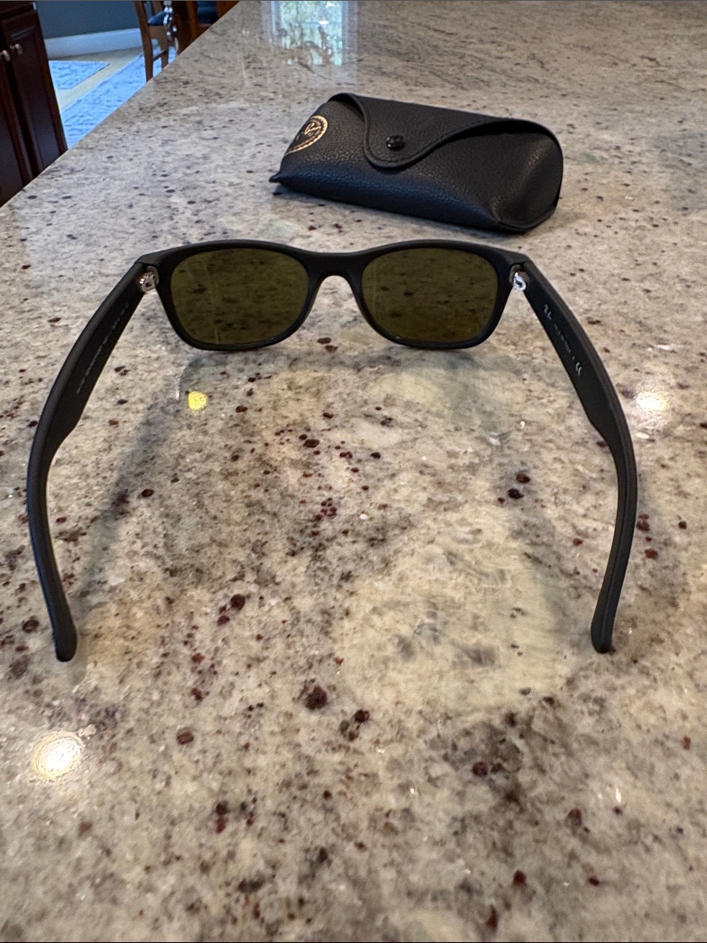 Ray-Ban Kids Black Frame Sunglasses with Blue Mirrored Lenses - Picture 6 of 6